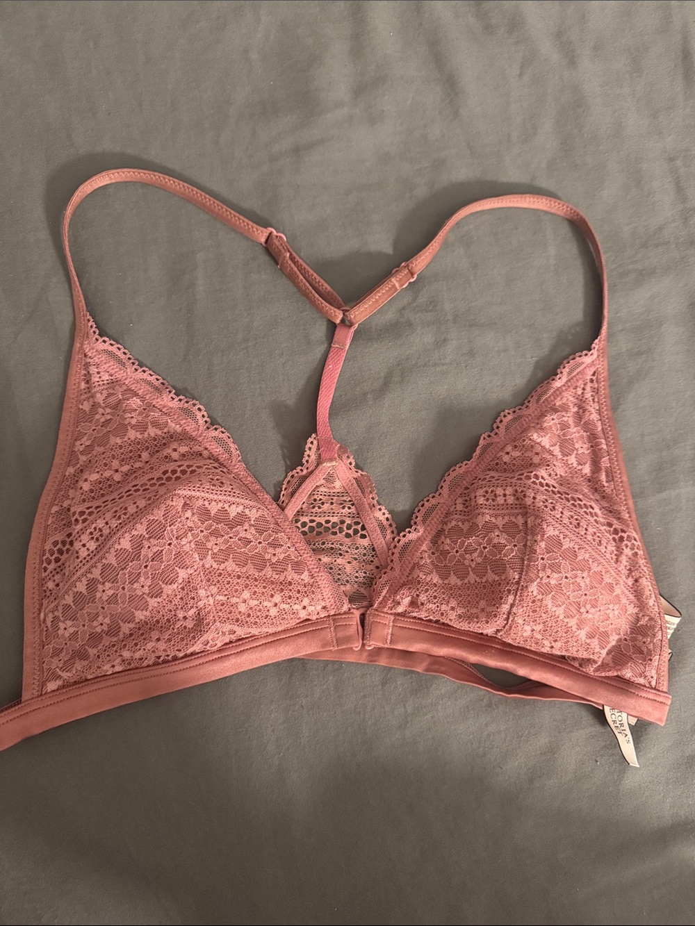 Victoria's Secret Lace Bralette in Dusty Pink